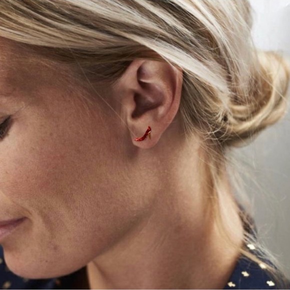 Kate Spade ♠️ Things We Love Red Heel Earrings - Picture 3 of 3